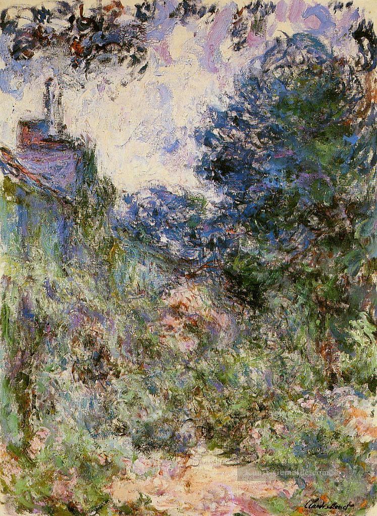 Das Haus vom Garten Rose gesehen III Claude Monet Ölgemälde